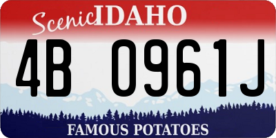 ID license plate 4B0961J