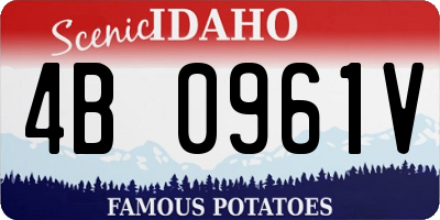 ID license plate 4B0961V