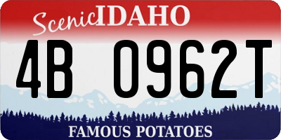 ID license plate 4B0962T