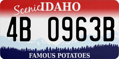 ID license plate 4B0963B