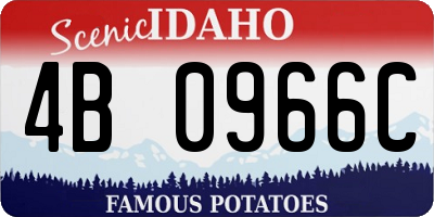 ID license plate 4B0966C