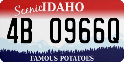 ID license plate 4B0966Q