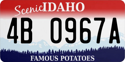 ID license plate 4B0967A
