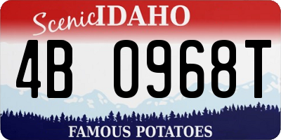 ID license plate 4B0968T