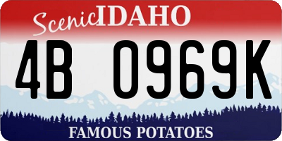ID license plate 4B0969K