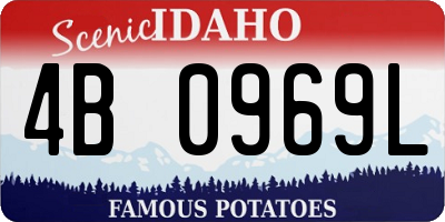 ID license plate 4B0969L