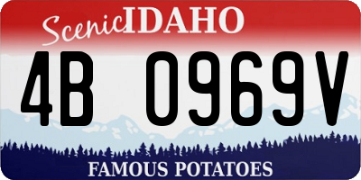 ID license plate 4B0969V