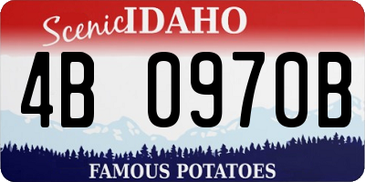 ID license plate 4B0970B
