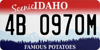 ID license plate 4B0970M
