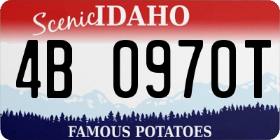 ID license plate 4B0970T