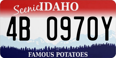 ID license plate 4B0970Y