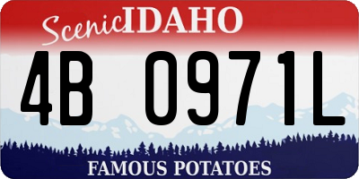ID license plate 4B0971L