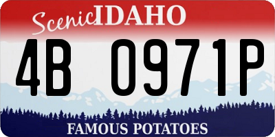 ID license plate 4B0971P