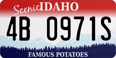 ID license plate 4B0971S