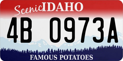 ID license plate 4B0973A