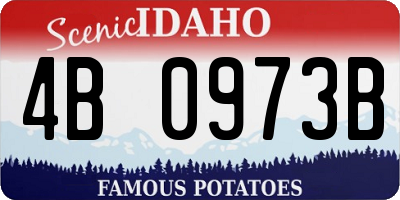 ID license plate 4B0973B