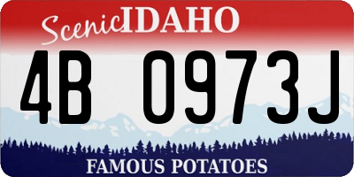 ID license plate 4B0973J