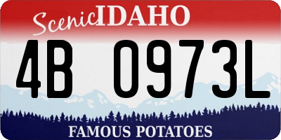 ID license plate 4B0973L