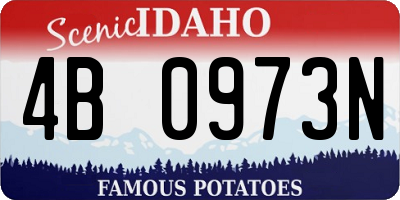 ID license plate 4B0973N
