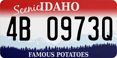 ID license plate 4B0973Q