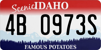 ID license plate 4B0973S
