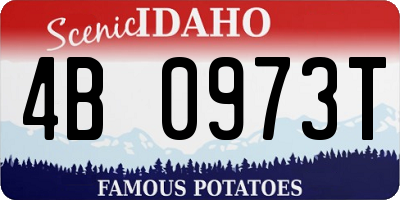 ID license plate 4B0973T