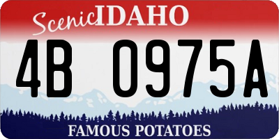 ID license plate 4B0975A