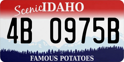 ID license plate 4B0975B