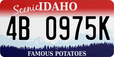 ID license plate 4B0975K