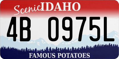 ID license plate 4B0975L