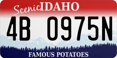 ID license plate 4B0975N
