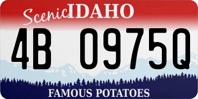 ID license plate 4B0975Q