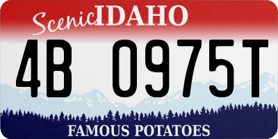 ID license plate 4B0975T