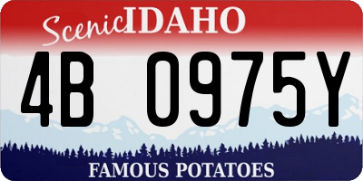 ID license plate 4B0975Y
