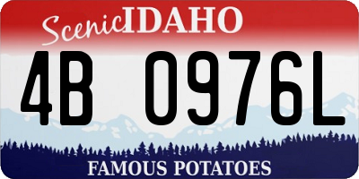ID license plate 4B0976L