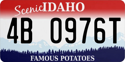 ID license plate 4B0976T
