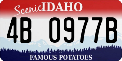 ID license plate 4B0977B