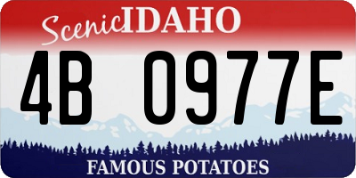ID license plate 4B0977E