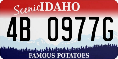 ID license plate 4B0977G