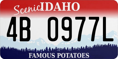 ID license plate 4B0977L