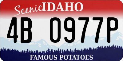 ID license plate 4B0977P