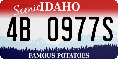 ID license plate 4B0977S