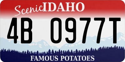 ID license plate 4B0977T