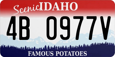 ID license plate 4B0977V