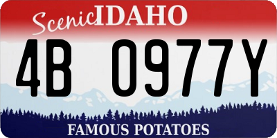ID license plate 4B0977Y