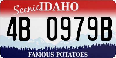 ID license plate 4B0979B