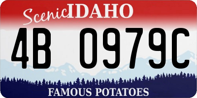 ID license plate 4B0979C