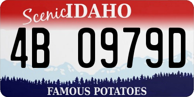 ID license plate 4B0979D