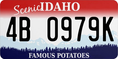 ID license plate 4B0979K