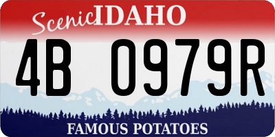 ID license plate 4B0979R
